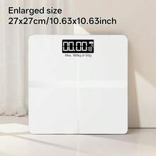 AVXLRQ Weight Scale Electronic Scale, 396 Pound Digital Bathroom Scale, High-Precision Weight Scale With LCD High-Definition Display And Temperature Display (Switchable Between KG And Scale), Ultra Wide Platform, High-Precision Electronic Weighing - White - View 1