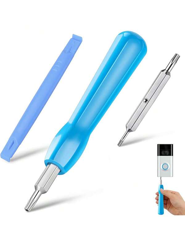 Bộ 3 tua vít sửa chữa màu xanh lá cây/xanh dương/cam, dụng cụ sửa chữa đa năng gia đình, tua vít nhỏ gọn, dễ mang theo.