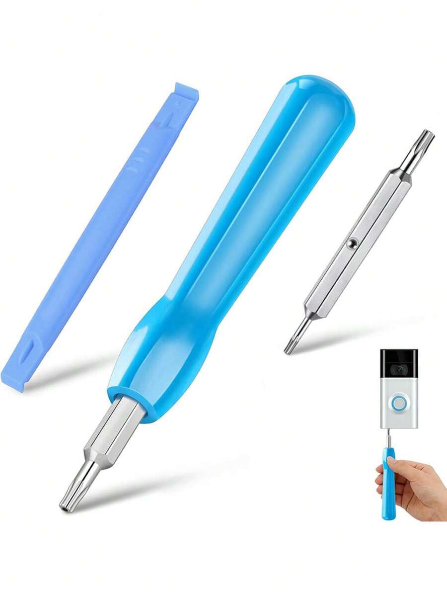 Bộ 3 tua vít sửa chữa màu xanh lá cây/xanh dương/cam, dụng cụ sửa chữa đa năng gia đình, tua vít nhỏ gọn, dễ mang theo. - Nhiều màu - Xem 1