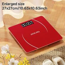 AVXLRQ 396 Digital Bathroom Scale With LCD Display & Temperature Suitable For KG/, High-Precision Weight Scale With Indicator, Platform For Use, Body Weight Monitor For, Ultra-Wide Platform Electronic Scale - Flagship Edition - View 4