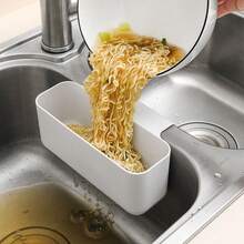 Sink Food Waste Wet & Dry Separation Residue Drain Basket, Hanging Kitchen Sink Drain Basket - View 2