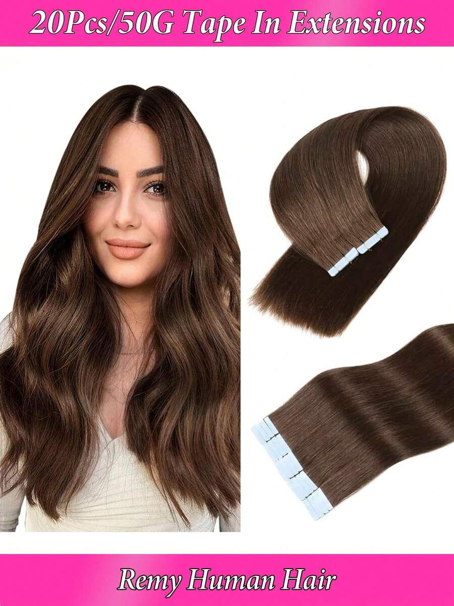 50g 20pcs Tape In Hair Extensions Human Hair, #60 Platinum Blonde 16-26inch, Brazilian Remy Tape Ins Real Human Hair Extension, Christmas Birthday Gift For Women/Girls, Perfect For Daily Party & Wedding Use, 4-5 Packs To Add Length & Volume,Blonde Color 100% Human Hair Salon Quality ,Halloween Cosplay Hair For Girls , 100% Remy Real Human Hair ,Halloween Costumes Ideas - S4 - 查看 1