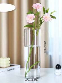 1 Bộ bình hoa thủy tinh hình trụ, bình trong suốt, giá đỡ nến hình trụ, thích hợp để trang trí bàn ăn, trang trí nhà cửa trong đám cưới, quà tặng lễ Rama, sinh nhật, lễ tốt nghiệp, trang trí phòng, v.v. - Trong sáng - Xem 22