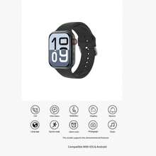 HOT 1 pieza Reloj electrónico inteligente con correa de silicona para adolescentes, pantalla táctil HD de 2.01 pulgadas, recordatorio de llamadas entrantes multifunción, compatible con sistemas Android e iOS, adecuado para regalos, escuela, deportes, reuniones y talla grande, múltiples opciones de correa - Multicolor - Ver 11