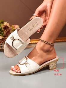 Giày dép nữ thời trang hè 2026 > Sandal nữ > Sandal cao gót nữ - Màu be - Xem 9