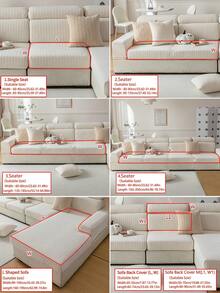 1 tấm bọc ghế sofa co giãn, chống trượt, phủ toàn bộ bề mặt, dùng được cả bốn mùa, chất liệu vải dày dặn, có thể giặt máy, chống bụi, thân thiện với thú cưng, có thể điều chỉnh kích thước cho phòng ngủ, văn phòng, phòng khách, ghế sofa hình chữ L và ghế sofa 1/2/3/4 chỗ ngồi. - Màu be - Xem 5