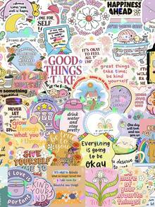 50pcs Inspirational Phrases Stickers - 1 Set 50pcs - View 13