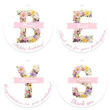 100 buah Label Gantung Bulat dengan Logo Kustom, Label Hadiah Pernikahan Kustom, Kartu Ucapan Terima Kasih yang Dipersonalisasi, Cocok untuk Pernikahan, Ulang Tahun, dan Acara Bridal Shower - Label Gantung Kertas - MultiWarna - View 5