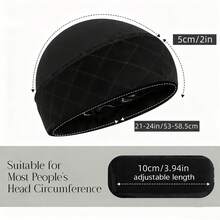 Non-Slip Wig Grip Cap With Breathable Cotton Top, Adjustable Strap Wig Headband With Internal Silicone Strip For Extra Hold, Comfort, And Hair Protection (Fits 21-24in) - View 15