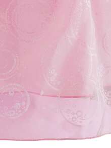 Bộ 6 món gồm váy công chúa màu hồng voan đính sequin không tay, băng đô, đũa phép, túi xách, thích hợp cho lễ Giáng sinh và tiệc hóa trang. - Hồng - Xem 8