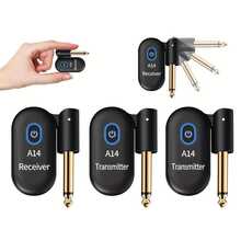 Wireless Guitar System 2.4GHz 2 Modes, Thumb-Size, 90° Rotatable, 100ft Range, Wireless Guitar Transmitter Receiver Plug & Play For Guitar, Bass, Violin, Keyboard - 黑色 - 查看 9