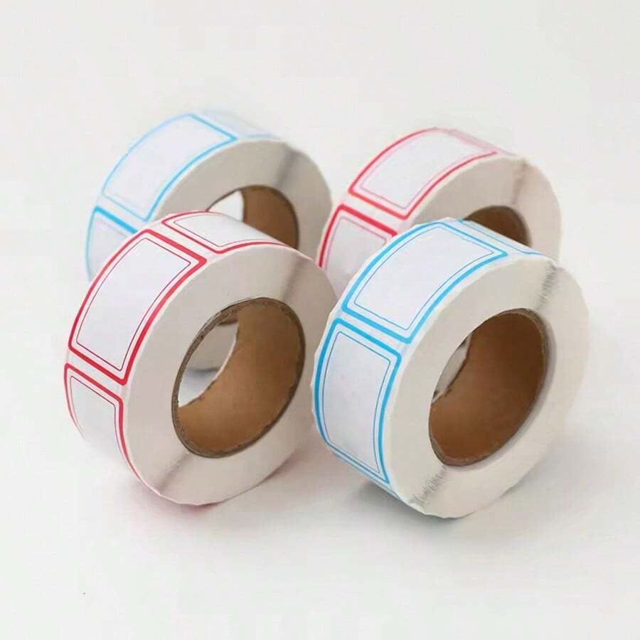 500pcs Waterproof Blank Sticker Labels, Office Supplies Removable Adhesive Tags, Handwritten Packaging Labels