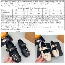 Teens' British Style Double Buckle Oxfords, Round Toe Flat Mary Jane Shoes, Retro School Uniform Shoes, All Season - Black - View 7