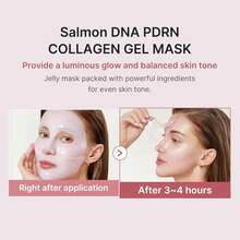 Medicube Jelly Gel Mask With Salmon DNA PDRN Pink Collagen | Overnight Face Mask For Glass Glow Skin | Elasticity, Hydrating, Firming And Moisturizing | Korean Skincare, 28g X 4ea - 28g*4 cái - Xem 4
