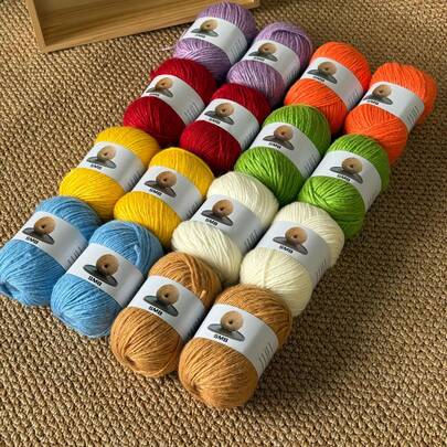 2 Groups Of SMB Hand Woven Icelandic Wool Yarn, Containing 25% Wool Content, Suitable For Hand Weaving Enthusiasts To Choose From. Hand Woven DIY Wool Nitrile Yarn For Hats, Scarves, Bags, Etc., 50G Per Group For A Total Of 100G