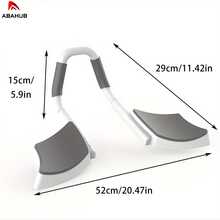 ABAHUB 1pc Push-Up Stand Assist, Abdominal Muscle Training Assist, Made Of PP Material, Suitable For Push-Up Stand, Abdominal Muscle, And Push-Up Training - White - View 2