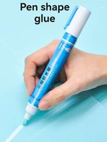 Pulpen Lem Kartu Ucapan Liburan, Lem Cair Cepat Kering Sensitif Tekanan, Alat Tulis Portabel Multifungsi untuk Scrapbooking dan Pembuatan Kartu DIY - MultiWarna - View 4