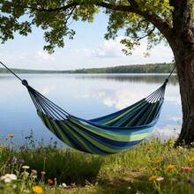 This 450-Pound Heavy-Duty Wingback Hammock Features An Ergonomic Design For Portability And Comfort, Suitable For Patios, Lawns, Camping, And Travel. It Comes With A Travel Bag And Manually Adjustable Handles. - Multiple Styles - View 2