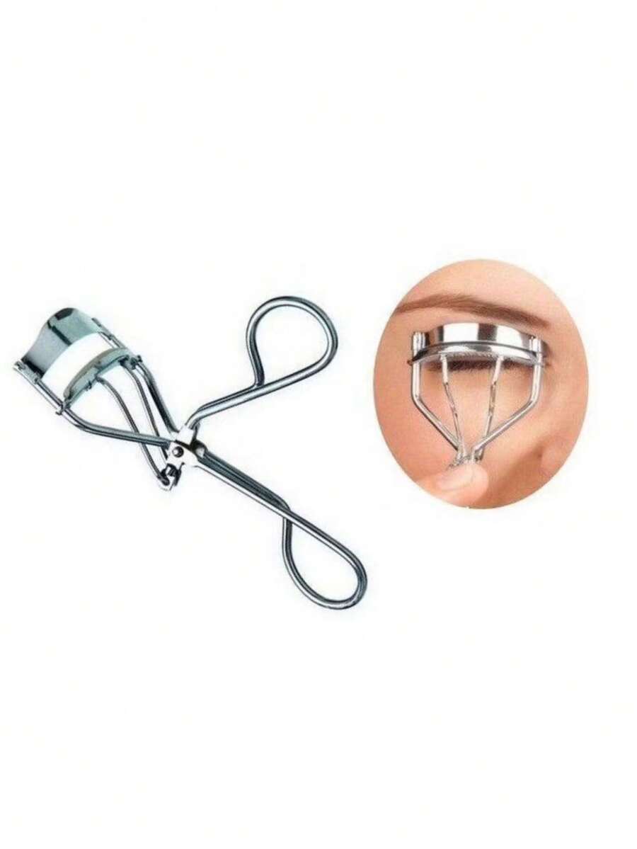 Professional Stainless Steel Eyelash Curler With High Precision For Lengthening Effect And Perfect Makeup. - 銀色 - 查看 1