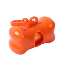 1pc Colorful Bone Shaped Portable Pet Dog Poop Bag Dispenser, Comes With 15 Disposable Bags, Suitable For Outdoor Walking & Training, Random Color Bags - Multicolor - View 8