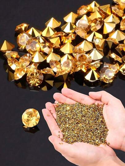 1000 viên giấy nhọn màu 3mm, pha lê nhân tạo, đá rhinestone, dùng để tự làm trang trí bàn ăn, trang trí bàn tiệc cưới, trang trí tiệc tùng, trang trí tiệc cô dâu, bình hoa và làm vật liệu lót bao bì quà tặng trang sức ngọc trai.