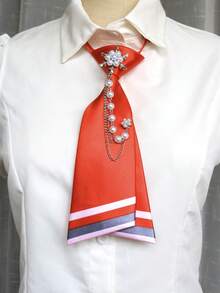 1 chiếc dao hình bông tuyết không cần thắt cà vạt, phong cách thường ngày, đường phố, phụ kiện chụp ảnh tốt nghiệp. - Nhiều màu - Xem 2