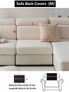 1 tấm bọc ghế sofa co giãn, chống trượt, phủ toàn bộ bề mặt, dùng được cả bốn mùa, chất liệu vải dày dặn, có thể giặt máy, chống bụi, thân thiện với thú cưng, có thể điều chỉnh kích thước cho phòng ngủ, văn phòng, phòng khách, ghế sofa hình chữ L và ghế sofa 1/2/3/4 chỗ ngồi. - Màu be - Xem 18