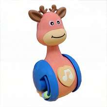Giraffe Shaped Inflatable Toy, Interesting Balance Sensing Inflatable Ball Toy, Sound Emitting, Battery-Free, Sliding Inflatable Toy - Multicolor - View 7