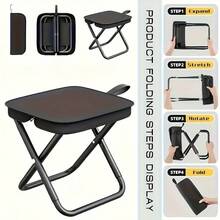 Compact Portable Outdoor Chair Suitable For Adults, Easy To Set Up And Fold, Weather-Resistant Fabric, Ideal For Camping, Fishing, Travel - Perfect For Holidays And Outdoor Adventures, Space-Saving - 1pc - View 8