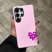 Funda para teléfono - Funda para teléfono - Funda minimalista 2 en 1 con diseño de corazón de lunares, compatible con Samsung Galaxy S26 Ultra, S26 Plus, S26, S25 Plus, S25 Edge, S24, S23, S22, S21 Ultra Plus, S20 FE 5G, Note 20 Ultra;A prueba de golpes, duradero, resistente a arañazos, adecuado para varios modelos de  17, 16, 15, 14, 13, 12, 11, Plus, Air, Pro, Max, Plus, Ultra, A05, A06, A07, A13, A14, A15, A16, A17, A26, A52, A53, A54, A55, A56, A32, A34, A35, A36, A71. - Color mixto 1 - Ver 9