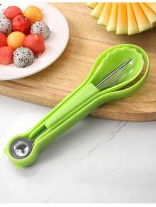 Bộ dụng cụ tạo hình và điêu khắc dưa hấu 2 trong 1, dao khắc trái cây, dụng cụ tạo hình dưa hấu (màu xanh lá cây) - Nhiều màu - Xem 5