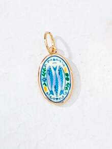 Bộ 1 mặt dây chuyền tráng men chủ đề kỳ nghỉ hè, phụ kiện trang sức có thể thay đổi bao gồm hình cây cọ, hoa anh đào và nhiều họa tiết khác, thích hợp để đeo nhiều lớp vòng cổ. - Nhiều màu - Xem 43