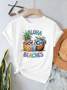 Women T-Shirts - White - View 2