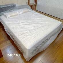 1个弹性防尘罩，通用一次性塑料家具保护罩，高弹力拉伸设计，可自由调节以适应不同尺寸，贴合牢固不滑落，防水防尘防污，适用于沙发、床、衣柜等家具。 - 彩色 - 查看 5