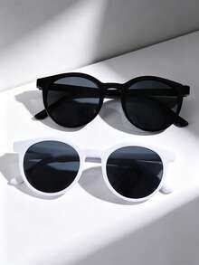 2 Pairs Fashionable Versatile Daily Wear Glasses, Suitable For Any Season - Multicolor - View 7