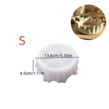 1 khuôn silicon bất đối xứng cỡ S/L, thích hợp để làm nến, đúc trang sức, bê tông, đồ thủ công bằng nhựa, đĩa trái cây, đế lót ly, bát đĩa tự làm thủ công. - khuôn silicon - Xem 11