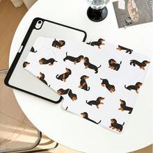 1 chiếc ốp lưng da PU họa tiết chó Dachshund, bảo vệ bàn làm việc, có chân đế xoay 360° và khe cắm bút, chức năng tự động bật/tắt màn hình, phù hợp với các dòng máy phổ biến của Apple/Honor/, món quà tuyệt vời cho mùa tựu trường, ngày lễ tình nhân và các dịp lễ khác. - Nhiều màu - Xem 8