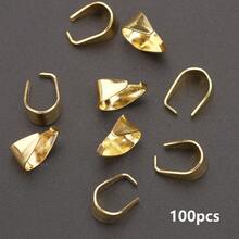 100pcs Approx. 8mm Alloy Pumpkin Seed Connectors, Suitable For DIY Jewelry Necklaces, Earrings, Bracelets, Bag Charms, Handmade Craft Accessories - Melon Seed Button - View 6