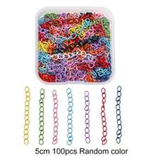 QIAO 200pcs Of Colored Spray-Painted Single Loop Connecting Rings In Sizes 8/10/12Mm, Suitable For Jewelry Making - Ideal For Crafts And Accessory Projects - Multicolor - View 6