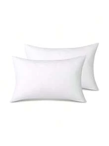 1pc/2pcs Soft & Fluffy Square Throw Pillow Insert, No Fluorescent Fiber, Filled With High Elastic Velvet. White Pillow Insert Suitable For Sofa, Bed, Breathable Sofa Decorative Cushion Insert, Without Pillow Cover. Applicable For Living Room Sofa, Room Decor, Holiday Party And Car Seat. - White - View 11