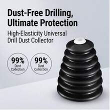 Drill Dust Cover Collector, Rotary Hammer Rubber Dust Collection Cup Device, Electric Tool Accessories - Irregular - View 12