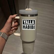 1/2/5pcs Arabic Style Stickers, Suitable For Car, Laptop, Water Bottle And Luggage Tag, Great For Personalizing Vehicles, Electronics And Accessories - A - View 8