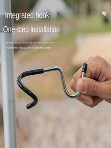 4pcs Stainless Steel Camping Hooks - Durable Multifunctional, Suitable For Hanging Lights, Clothes And Accessories. Perfect For Outdoor Adventures And Camping Gear, Also A Perfect Gift Choice For Christmas And Halloween. - Multicolor - View 9