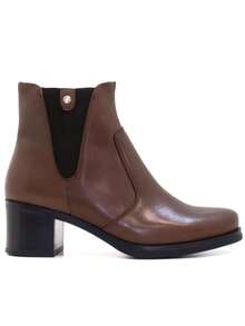 Botas e botinhas femininas de cano curto - MARROM - Ver 2