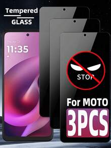 Bộ 3 miếng dán màn hình điện thoại Android chống sốc, kính cường lực bảo mật, chống nhìn trộm, độ cứng cao, chống bám vân tay, chống trầy xước, dễ dàng lắp đặt, tương thích với ốp lưng điện thoại Android, quà tặng Ngày của Mẹ. - màu đen - Xem 17