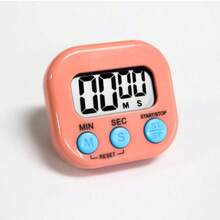 1个大显示屏数字厨房定时器 - 精准倒计时烹饪定时器，带响亮闹铃，电池供电，ABS电子定时器，适用于教师、厨师、家庭和教室，显示屏易于读取，设计紧凑。 - 彩色 - 查看 18