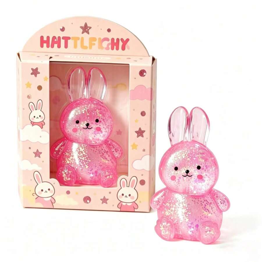 2026 New Color Squeeze Rabbit Squishy Toy, - Sensory Squeeze Toys - Stress Relief Toys, Gift Box Filler, Birthday Gift, Classroom Reward Treasure Box Toys, Christmas Stocking Stuffers, Gifts For Boys Girls, Cute Children Party Favors. - thỏ (màu hồng) - Xem 1
