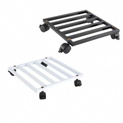 Xe đẩy cây cảnh hình vuông bằng kim loại có bánh xe, giá đỡ cây cảnh di động chịu tải nặng với bánh xe có khóa, xe đẩy cây cảnh tiện dụng, thích hợp cho cây trồng trong chậu, bình hoa, bồn trồng cây, dễ dàng di chuyển và cất giữ, thích hợp sử dụng trong nhà, ngoài trời, sân vườn, hiên nhà, ban công và gia đình.