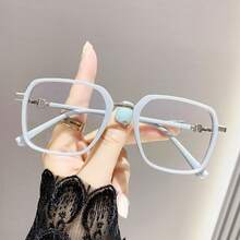 Fashionable And  Polygonal Large-Frame  Light Reading Glasses For Reading And Daily Use - Black - View 7