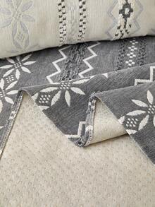 1 chiếc vỏ gối sofa họa tiết hình học Bohemian, chất liệu jacquard chenille, mềm mại, bảo vệ đồ nội thất bốn mùa, chống trượt, chống bụi, chống nhăn, bền, chống trầy xước do mèo cào, phù hợp với sofa 1-4 chỗ và sofa hình chữ L. - Xám - Xem 9
